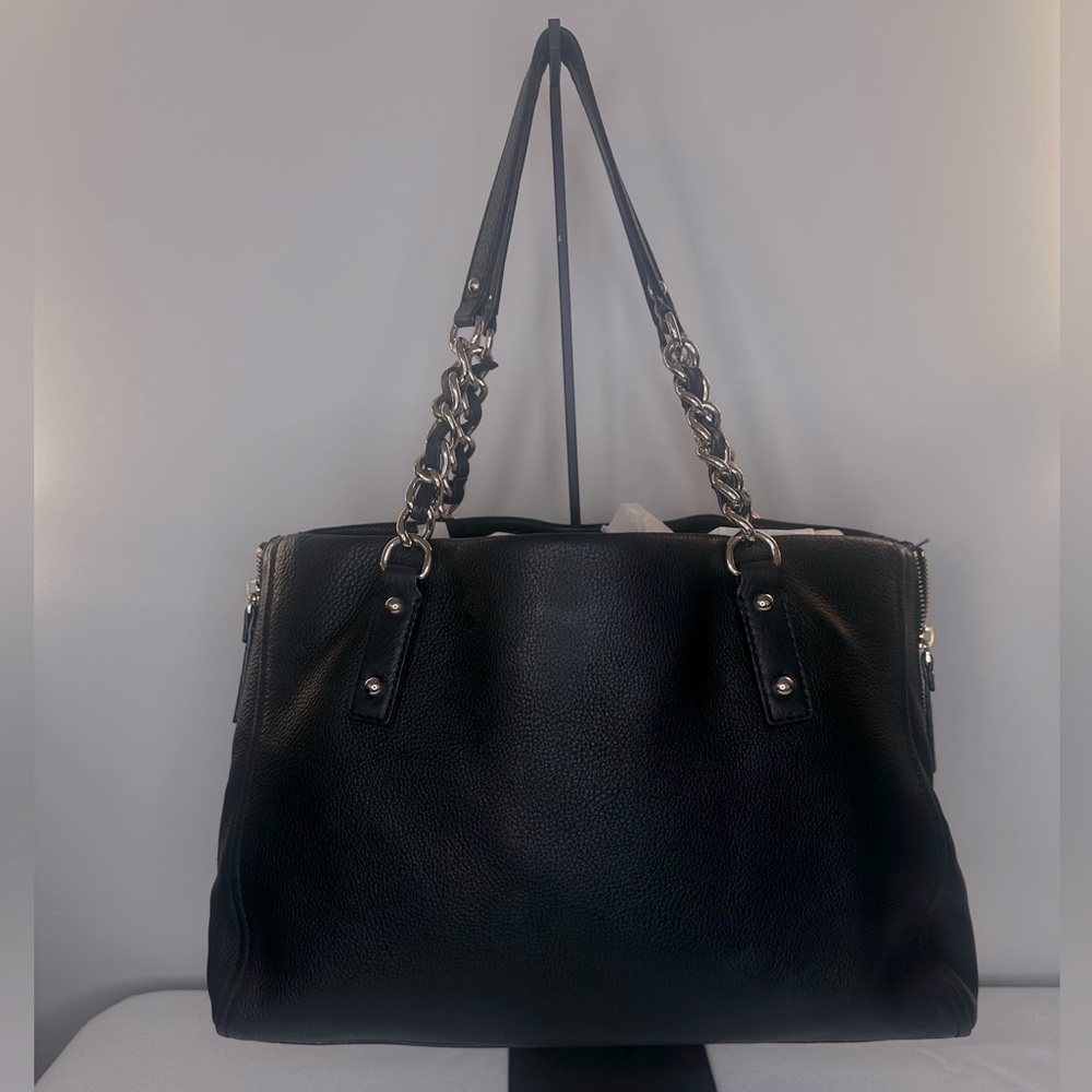 KATE SPADE Cobble Hill Black Pebbled Leather Expandable Tote - Picture 11 of 15